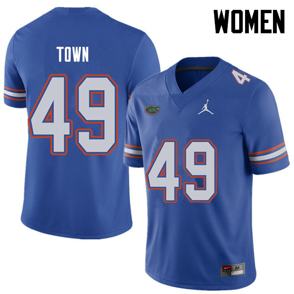 Jordan Brand Women #49 Cameron Town Florida Gators College Football Jerseys Sale-Royal